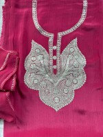 Ruby & Silk Suit with Real Zari Machine Work