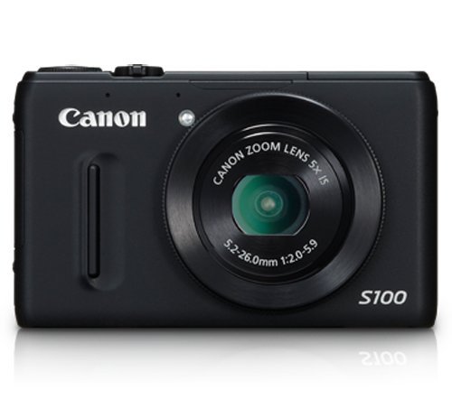 Rendezvous Kinematica helling Canon PowerShot S100 12.1MP Point-and-Shoot Digital Camera (Black) with  Memory Card