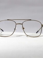 golden UV & blue ray protection glass |light metallic frame| for men & women |suitable for mobile/tablet/laptop/computer