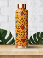 The jaal mustrad ornate| 100% pure copper bottle|1000 ml |