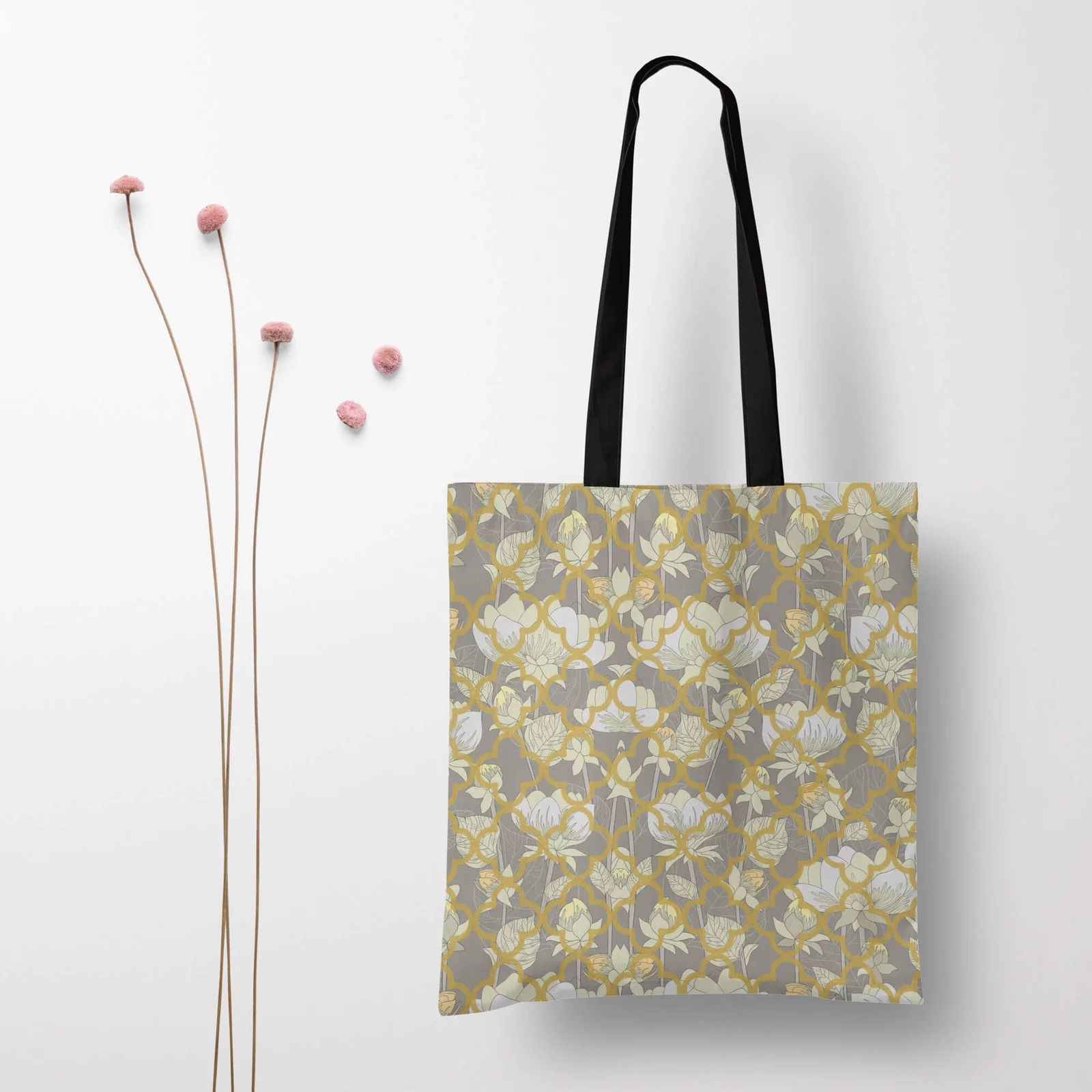 Buy Floral Design Cool Tote Bag - Fatfatiya