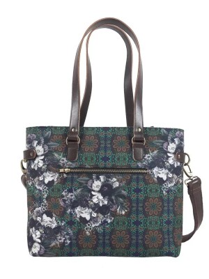 Abstract Flower Print Womens Designer Bag