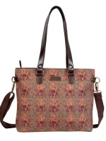 Royal Alpha Printed Tote Bag ,Soft cotton lining , A detachable and adjustable shoulder strap