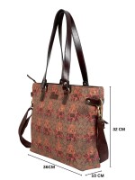 Royal Alpha Printed Tote Bag ,Soft cotton lining , A detachable and adjustable shoulder strap