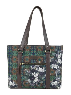 Flower Garden Print Side Tote Bag