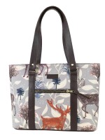 Deer Print Office Tote Bag