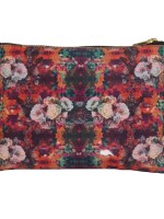 Multicolored Floral Small Utility Pouch