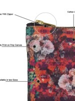 Multicolored Floral Small Utility Pouch