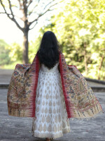 Luxurious handloom kalamkari silk dupatta