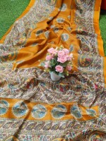 Bhagalpuri soft silk all body madhubani print design saree