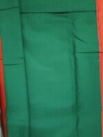 Cotton Dress Material In rust and Green colour with Dupatta