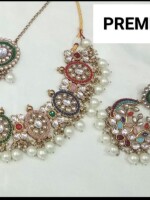 Kundan multi shade Set