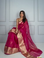 BRIDAL SEASON'S COLLECTION  ORGANZA SAREE