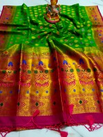 Banglore  Silk Mina work Paithani  Saree,  Silk sarees, Colorful Mina work