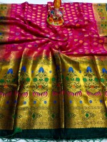 Banglore  Silk Mina work Paithani  Saree,  Silk sarees, Colorful Mina work