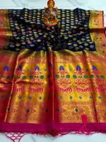 Banglore  Silk Mina work Paithani  Saree,  Silk sarees, Colorful Mina work