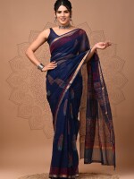 HAND BLOCK PRINT KOTA DORIA SAREE, Beautiful & Attractive Sarees, Casual Wear Sarees for Working Women