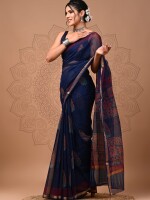 HAND BLOCK PRINT KOTA DORIA SAREE, Beautiful & Attractive Sarees, Casual Wear Sarees for Working Women