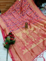 All body Pashmina Work Saree, Kashmiri work saree all over, Latest & Designer