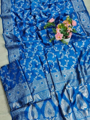 Traditional, Silver Tested Jori Design Banarasi Saree With Blouse Piece