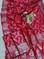 Traditional, Silver Tested Jori Design Banarasi Saree With Blouse Piece