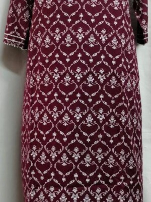 Floral Printed Straight Fit Kurta With Pant, Straight Fit Kurta, Floral Prints all over, Comes with Ethnic Print