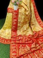 EXCLUSIVE PURE BISHNUPURI SWARNACHURI WITH COPPER TESTED JORI DESIGN WITH BP  SILK MARK CERTIFICATE