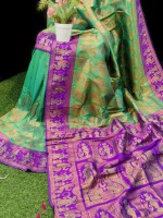 EXCLUSIVE PURE BISHNUPURI SWARNACHURI WITH COPPER TESTED JORI DESIGN WITH BP  SILK MARK CERTIFICATE