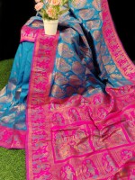 EXCLUSIVE PURE BISHNUPURI SWARNACHURI WITH COPPER TESTED JORI DESIGN WITH BP  SILK MARK CERTIFICATE