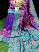 EXCLUSIVE PURE BISHNUPURI SWARNACHURI WITH COPPER TESTED JORI DESIGN WITH BP  SILK MARK CERTIFICATE