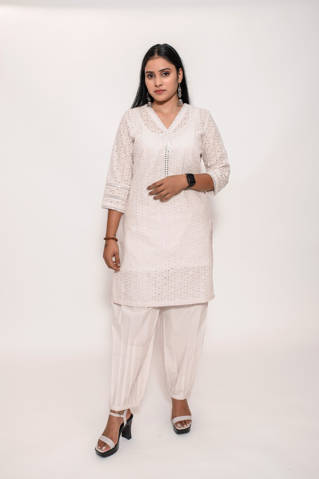 Generic Women's Wear Rayon Short Flare Kurti Set With Pant (Pink), Kurti  With Pants, कुरती पैंट सेट - Chakravarthy Thanga Maligai, Gingee | ID:  2851573124833