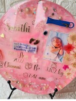 Resin Photo Frame for Home Decor Personalized Gift Customized with Your Photos & Name