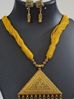 Triangular Beaded Neckline for Girls & Women, Designer Set for Parties & Weddings