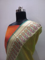 Cotton Zari Check with Skirt Boota – a perfect blend of tradition and modern style.