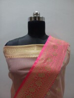 Banarasi Organza Saree, a delicate fusion of traditional Banarasi craftsmanship and the contemporary charm of organza