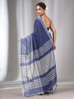 BLUE Begumpuri Cotton handloom saree