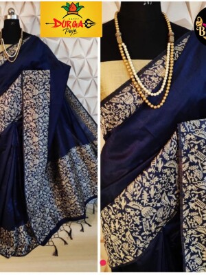 Premium Ghicha Silk Saree, a perfect blend of opulence and comfort
