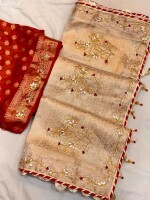 Cosmos Silk Heavy Rich Pallu Saree with Zari Weaving all over