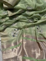 Semi Pure Tissue Silk Banarasi Weaving Saree, the rich heritage of Banarasi craftsmanship