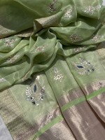 Semi Pure Tissue Silk Banarasi Weaving Saree, the rich heritage of Banarasi craftsmanship