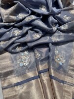 Semi Pure Tissue Silk Banarasi Weaving Saree, the rich heritage of Banarasi craftsmanship