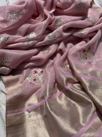 Semi Pure Tissue Silk Banarasi Weaving Saree, the rich heritage of Banarasi craftsmanship