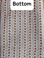 Brown cotton dress material for women