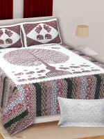 Extra smooth bardmeri new design double bedsheet with 2 pillow covers