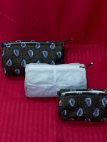 Multipurpose toiletry pure cotton bag (set of 3)