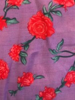 Latest floral design hand screen printed dress material