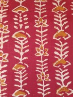 Maroon Leaf Pattern Printed Beautiful Cotton Dress Material