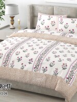 Pure cotton beautiful bedsheet with 2 pillow cover