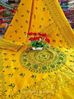 Handcrafted kantha work beautiful saree