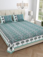 Pure cotton king size double bedsheet & pillow covers